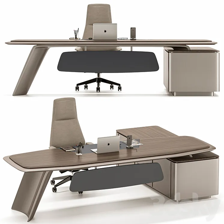 Gramy Executive Desk MG011 3DS Max