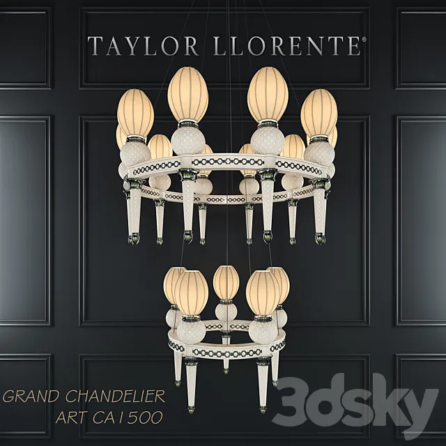 GRAND CHANDELIER ART CA1500 3DS Max Model