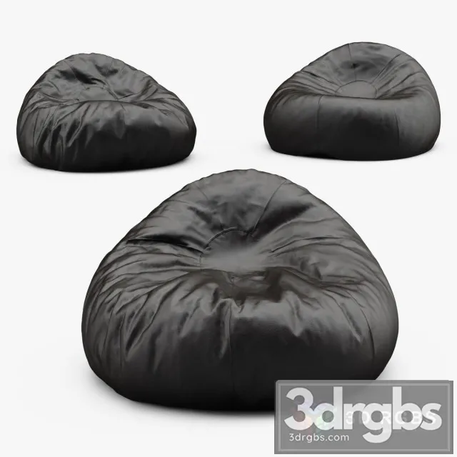 Grand Leather Bean Bag Chair 3dsmax Download