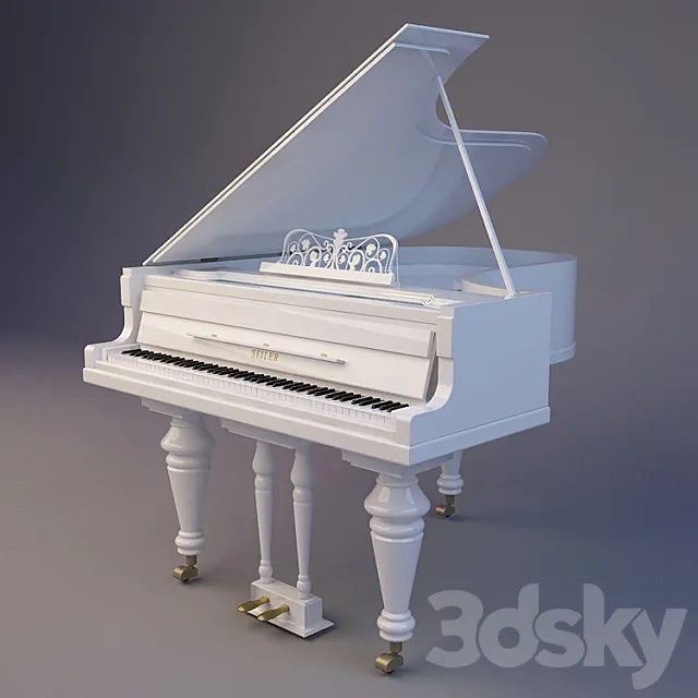 Grand Piano 3DSMax File
