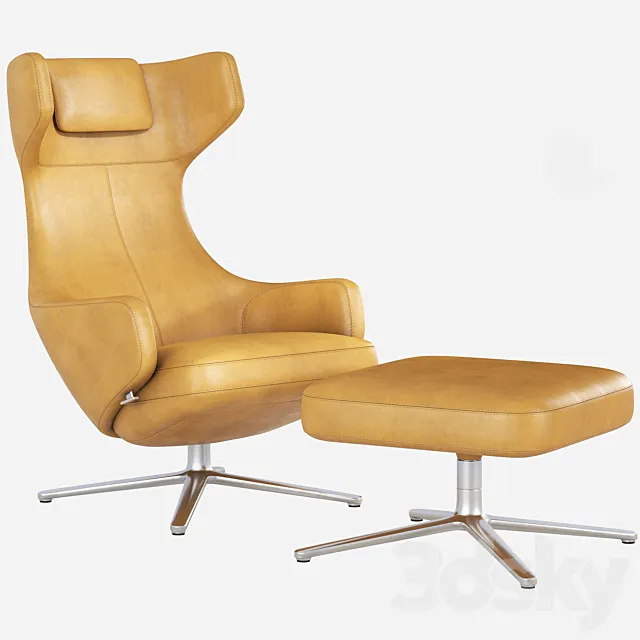 Grand repos Antonio Citterio Vitra 3DS Max Model