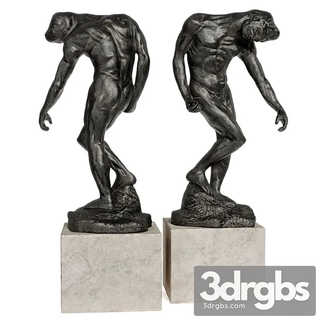 Grande Ombre Auguste Rodin Sculpture 3dsmax Download
