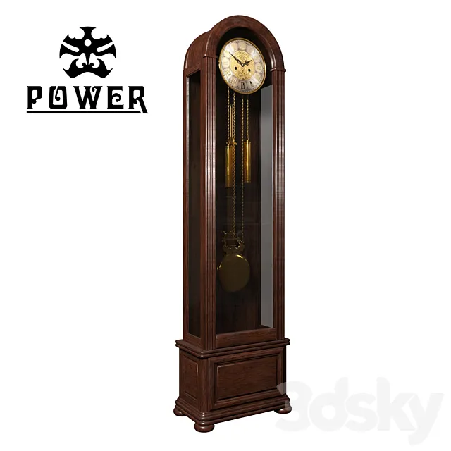grandfather clock POWER MG2109D-1 3DSMax File