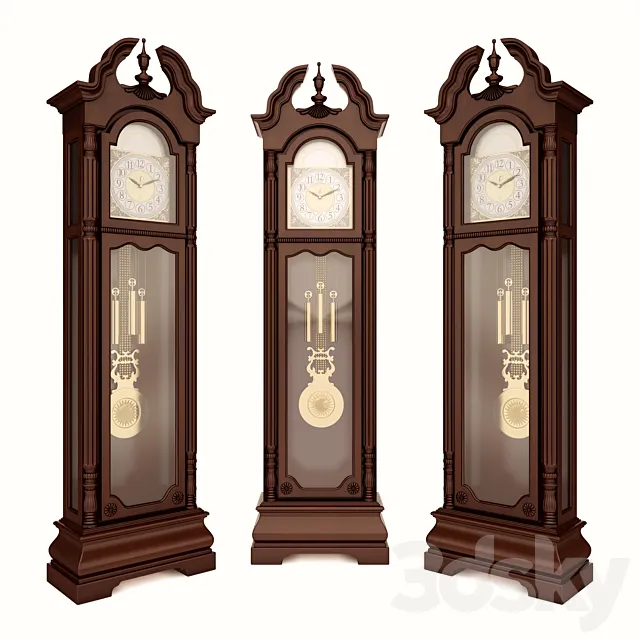 Grandfather Clocks Howard Miller 3DSMax File