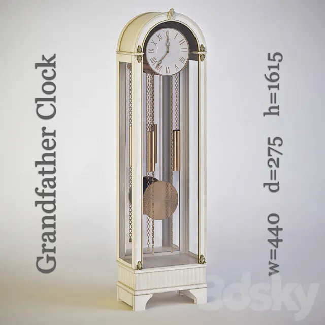 Granfather clock (Classic) 3DSMax File