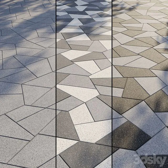 Granite paving Type 10 3dsMax Model