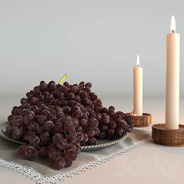 Grapes “black” 3DS Max Model