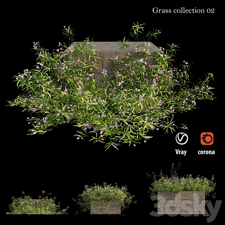 Grass collection 02 3DS Max