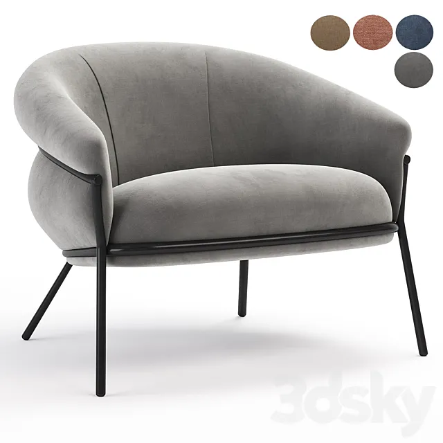 Grasso_armchair 3ds Max