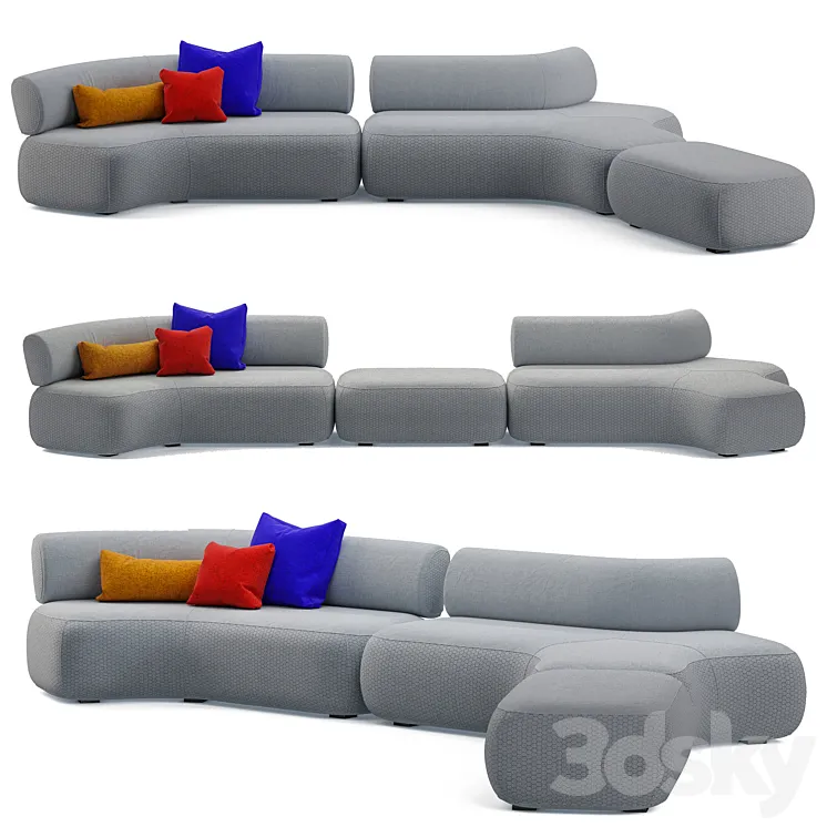 Grassoler Modular Sofa CUC 3DS Max Model