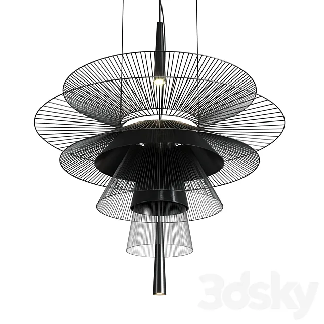 GRAVITY Chandelier by Forestier pendant lamp 3ds Max