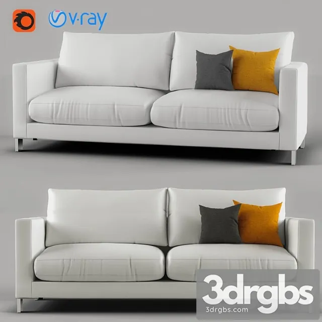 Gray and orange modern lounge