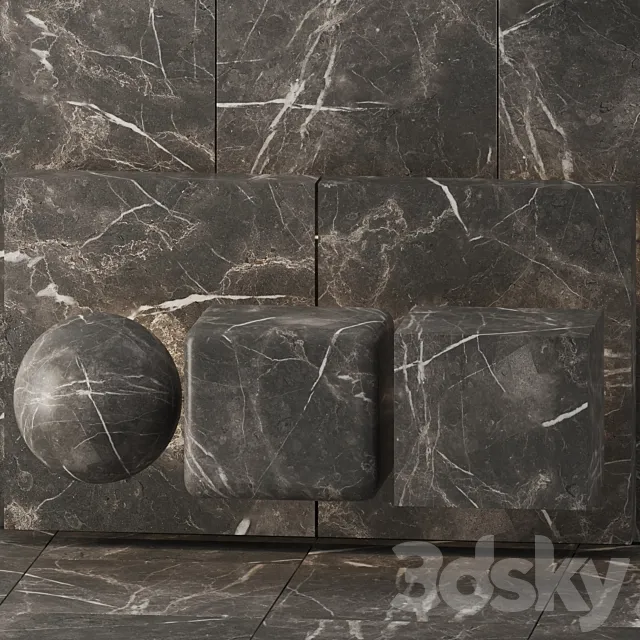 Gray marble 3DS Max Model