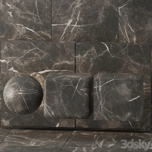 Gray marble 3dsMax Model