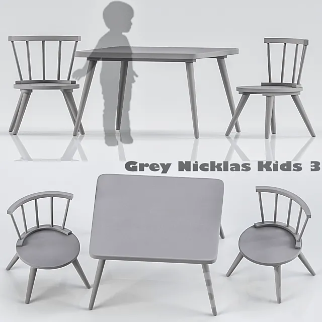 Gray nicklas kids 3 3ds Max