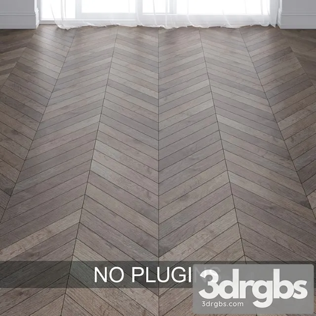 Gray oak wood parquet floor tiles vol. 015 in 3 types 3dsmax Download