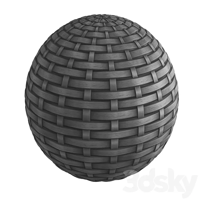 Gray rattan material 3ds Max