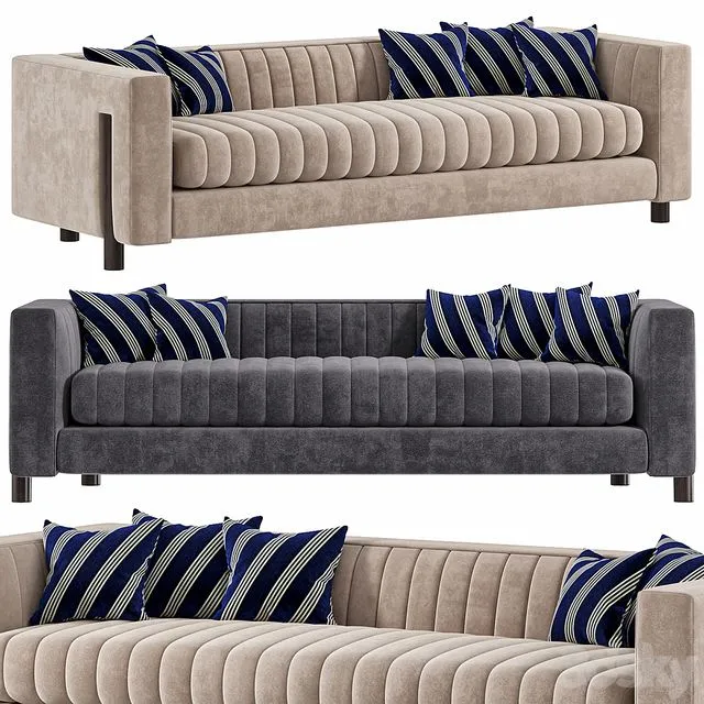 GRAY SOFA SOUTH HILL HOME COLLECTION 3dsMax Model