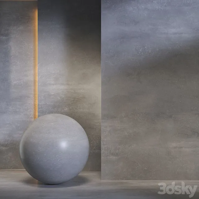 Gray stone material 3dsMax Model
