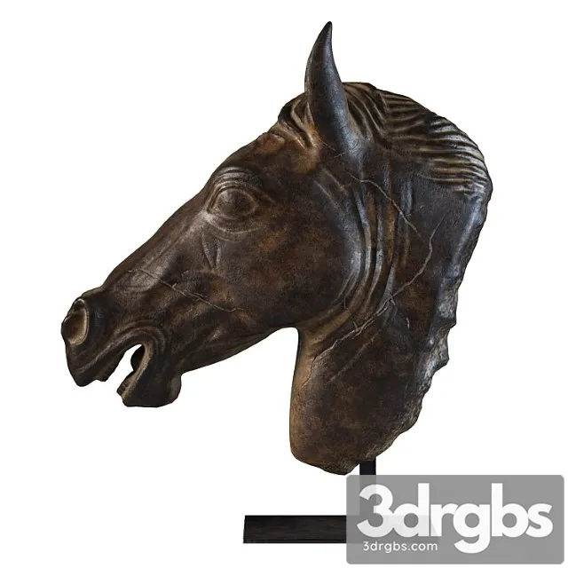 Greco Roman Horse Head Sculpture Fragment Rh 3dsmax Download