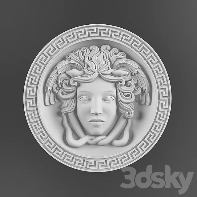 Greek bas-relief 3DS Max Model