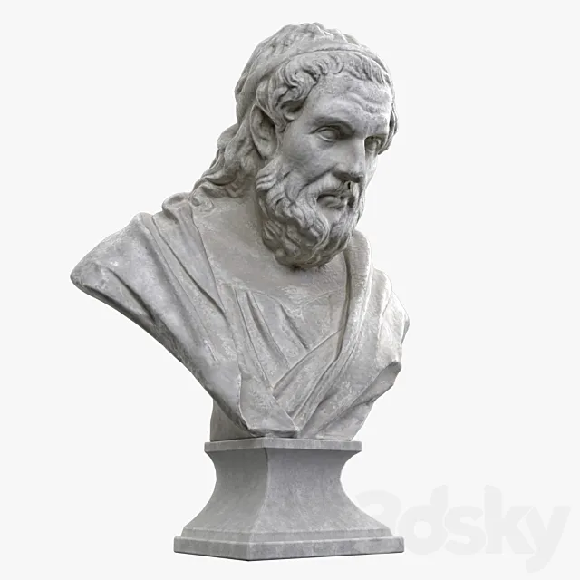 Greek philosopher IV century. BC NS. 3ds Max