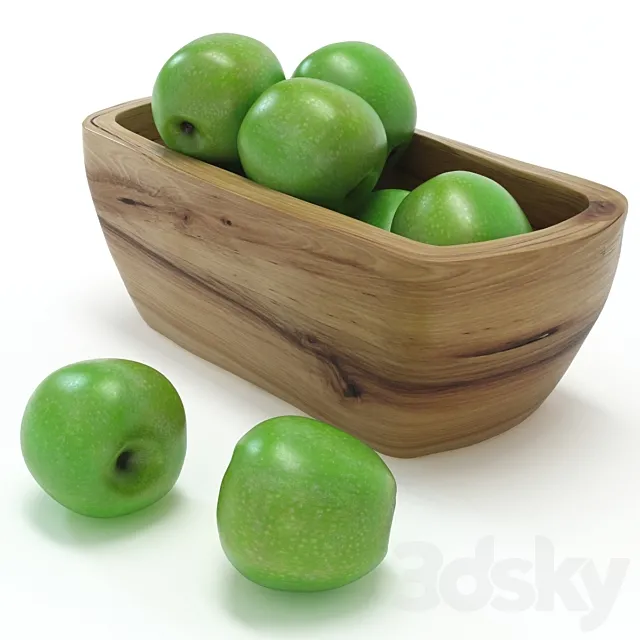 green apples 3DS Max Model