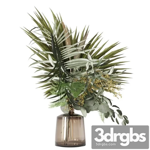 Green Bouquet with Palms 3dsmax Download