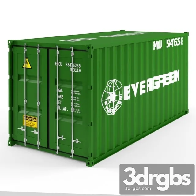 Green Container 3dsmax Download