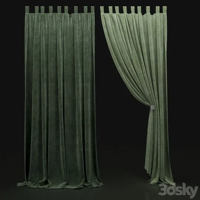Green Curtain 279 3dsMax Model