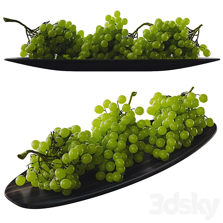 Green grape 3DS Max Model