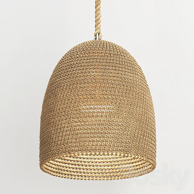 GREEN OAKS PENDANT NATURAL 3DS Max Model