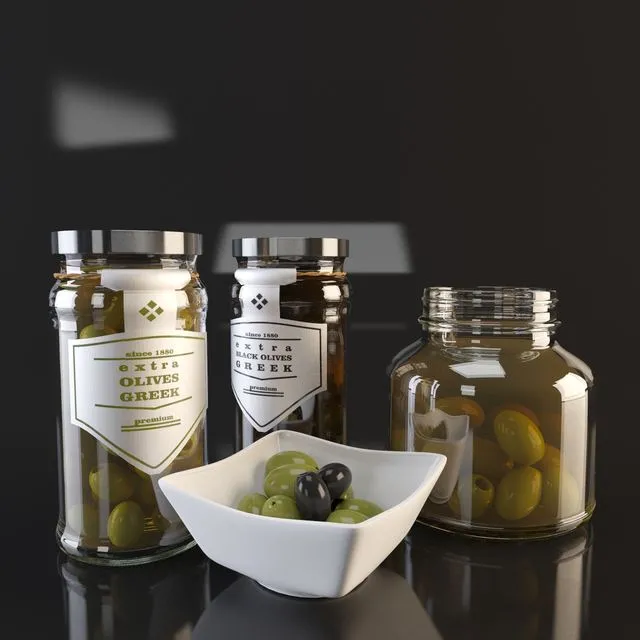 Green olives 3dsMax Model