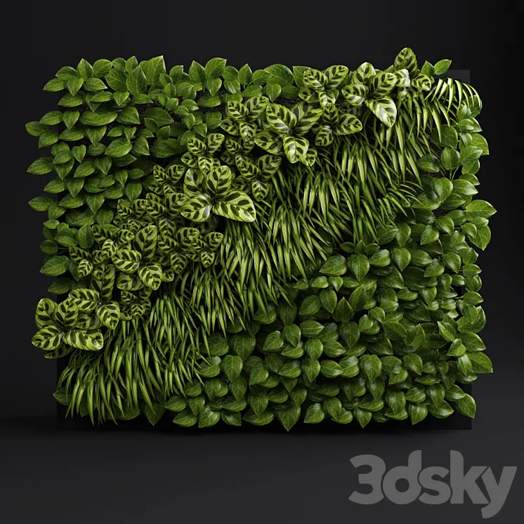 Green wall 2 3DS Max