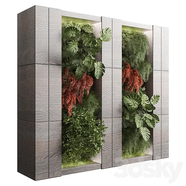 green wall 3dsMax Model