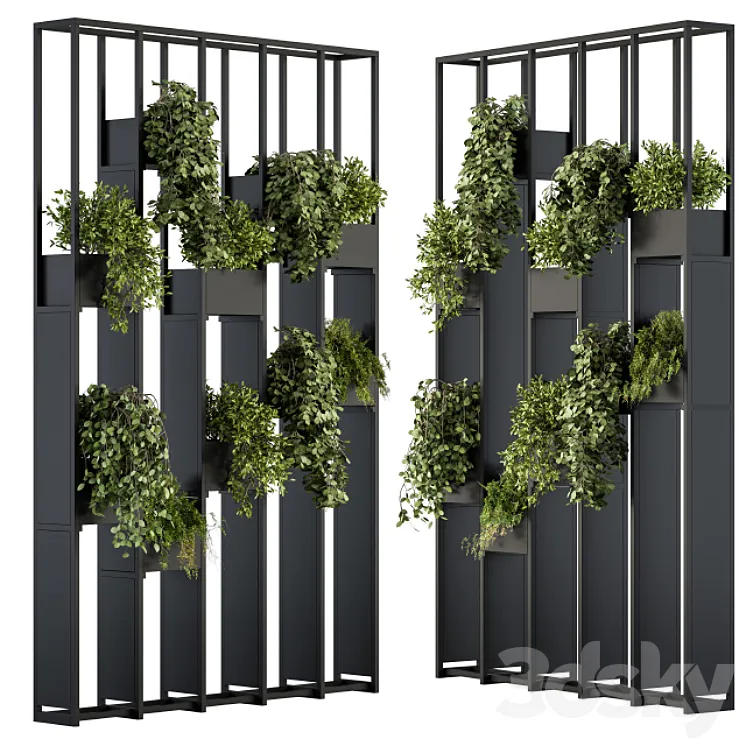 Green Wall – Plants partition 02 3DS Max