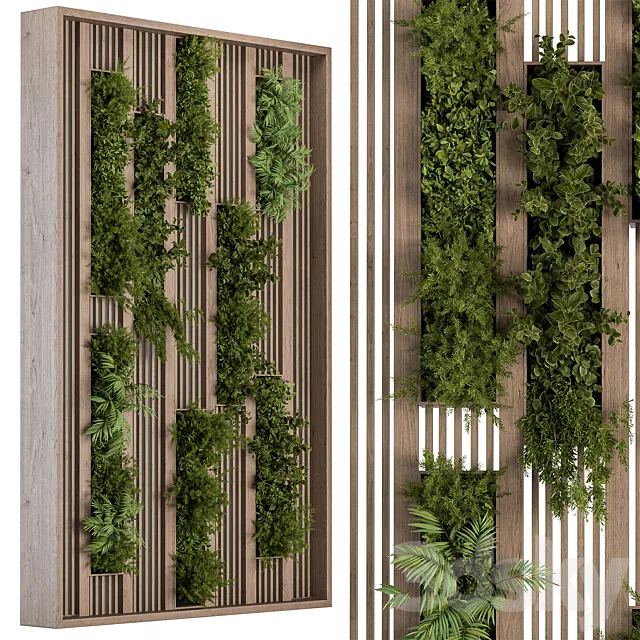 Green Wall – Plants partition 03 3ds Max
