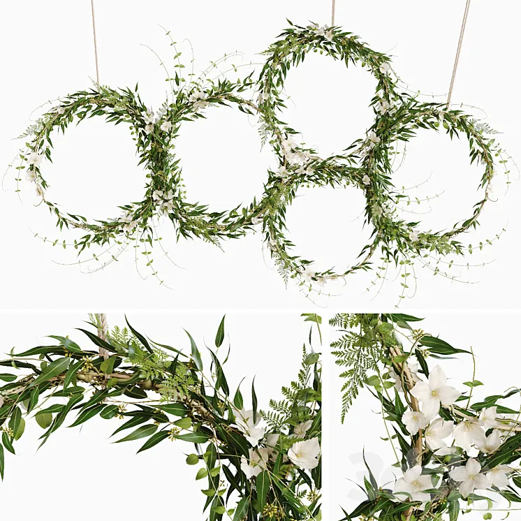 Green wreaths 3DS Max