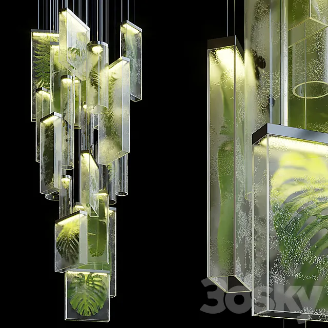 Greenbox – Vargov Design backlit hanging phytomodule 3DSMax File