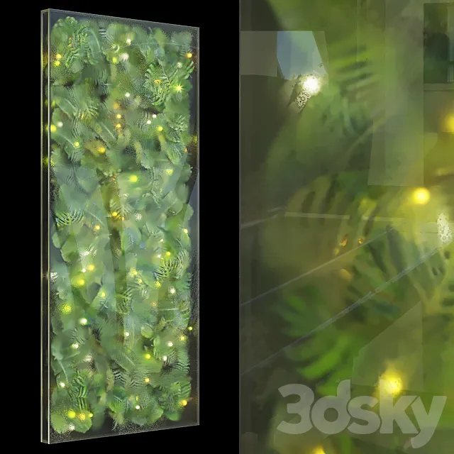 Greenbox – wall-mounted phytomodule with lighting Vargov Design 3DSMax File