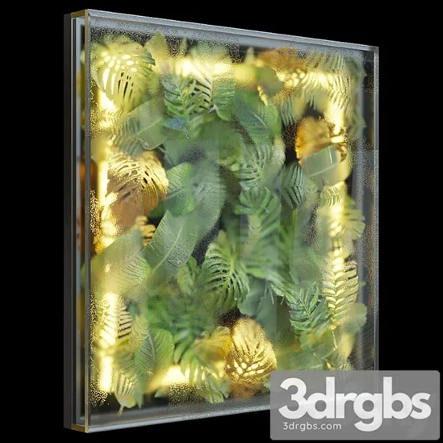 Greenbox – wall-mounted phytomodule with lighting vargov design