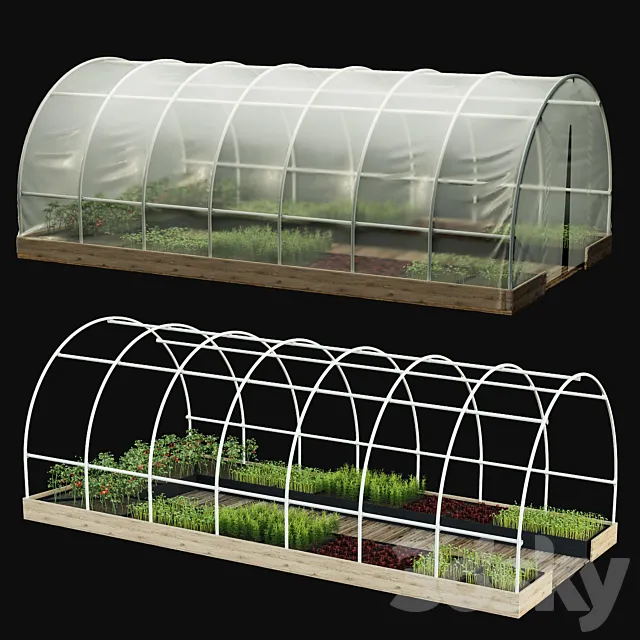 Greenhouses V1 3DS Max Model