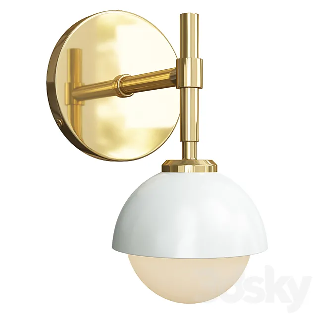 Greenwich single sconce 3DS Max Model