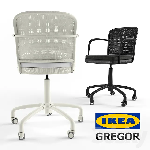 GREGOR Work chair by IKEA 3DS Max Model