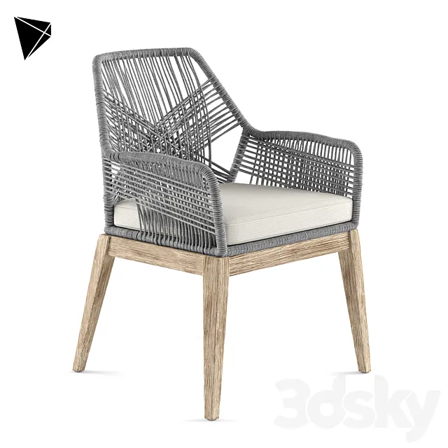 Greige Design Loom Armchair 3ds Max