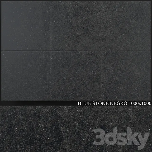 Grespania Coverlam Blue Stone Negro 1000×1000 3DS Max Model