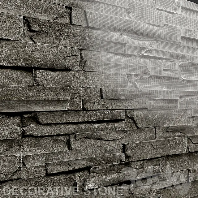 Grey stone 3DS Max Model