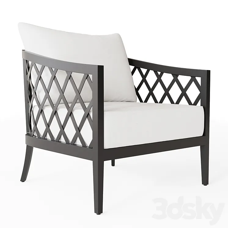 GREYSTONE ALUMINUM LOUNGE CHAIR 3DS Max