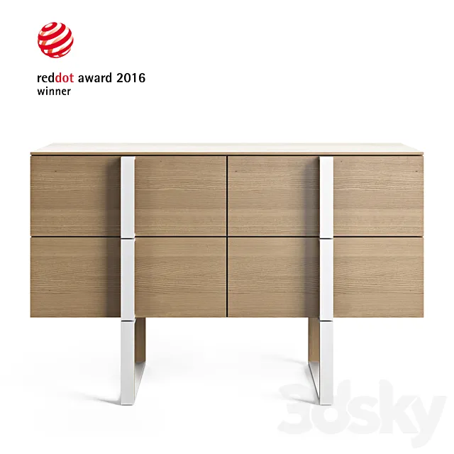 Grid – Furniture (Oak & White) 3ds Max