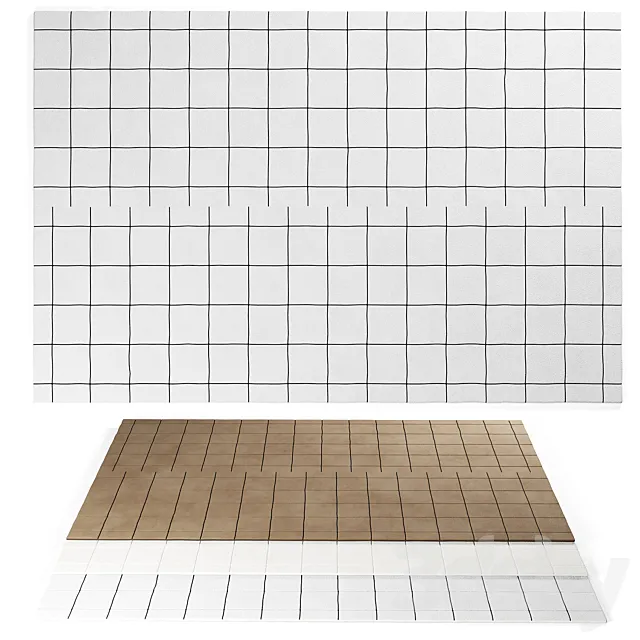 Grid Rug by NORDIC KNOTS 3ds Max